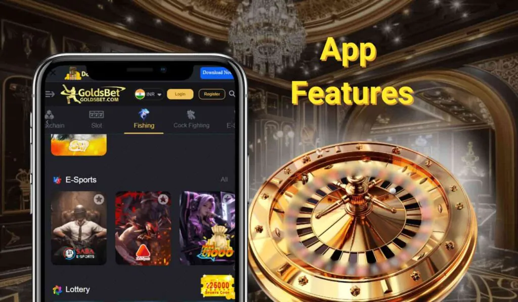 Goldsbet India App Features