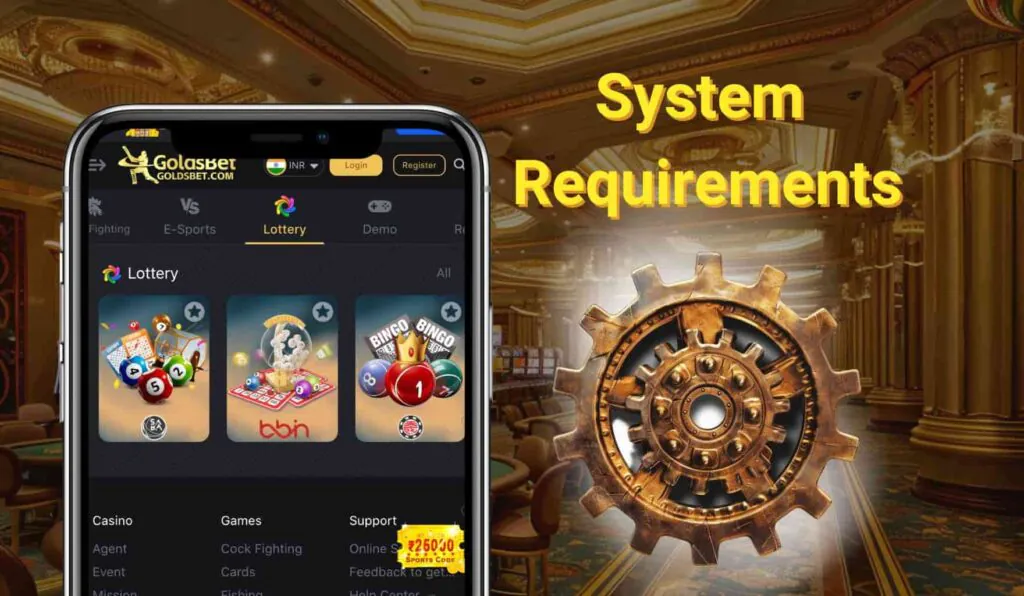 Goldsbet India App System Requirements review