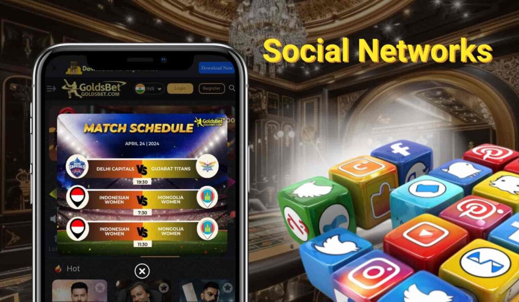 Goldsbet India Social Networks and Messengers